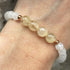 Handmade Natural Citrine And Selenite Stretch Bracelet