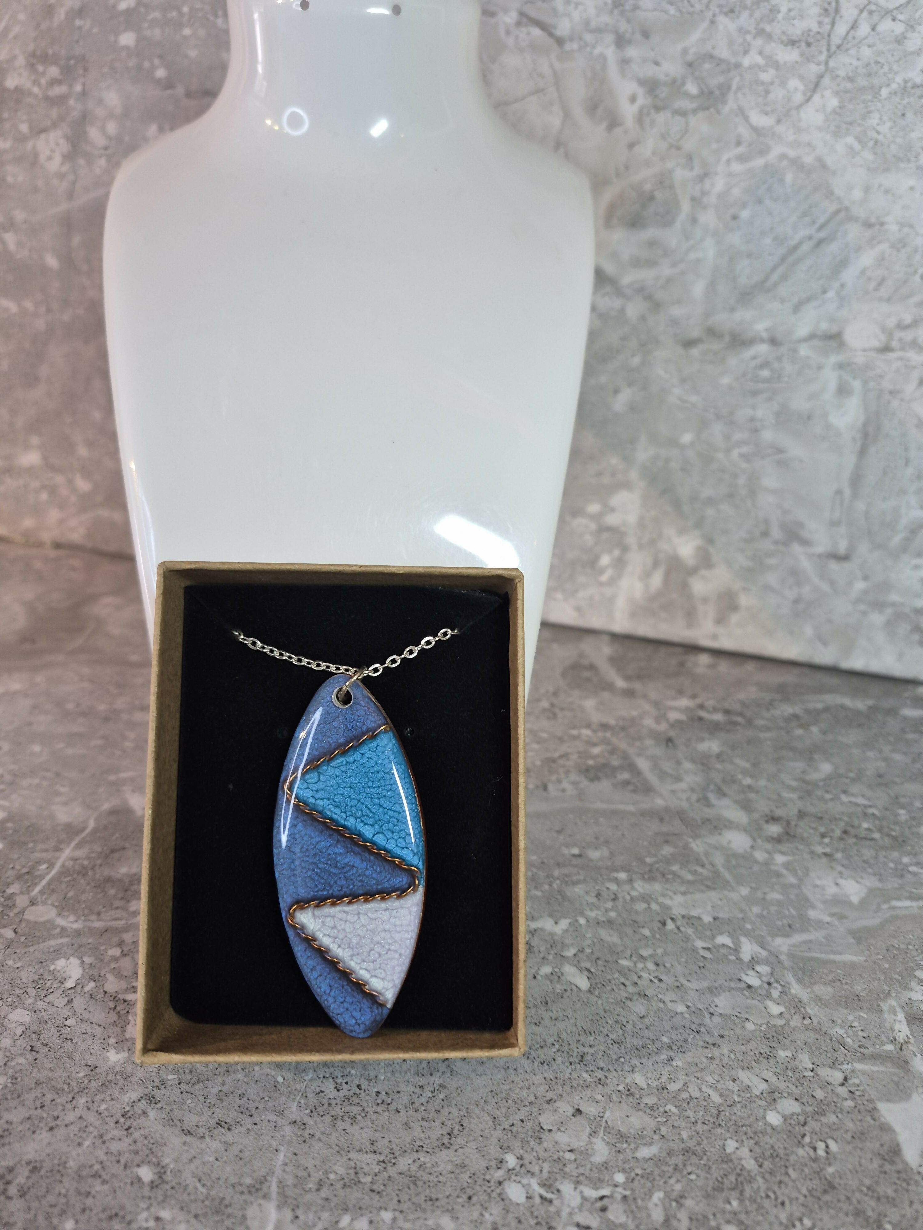 Unique Hand Crafted Oval Pendant