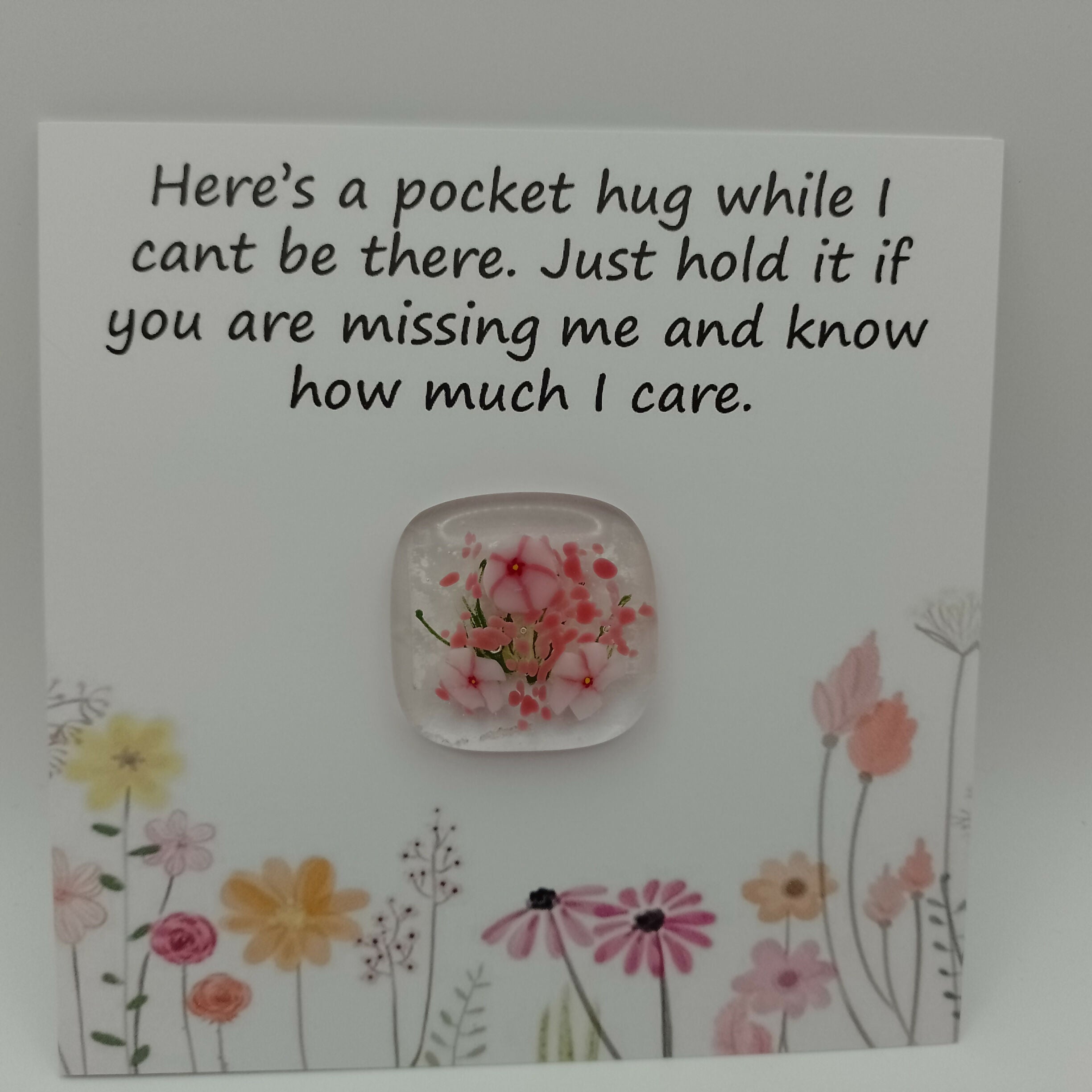 Fused Glass Pocket Hug Card
