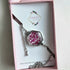 Stainless Steel Real Dried Red Rose Petal Bracelet