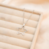 Hammered Stainless Steel Star Necklace