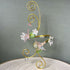 Fairy Garden Beaded Wire Wrapped Arm Cuff In Gold
