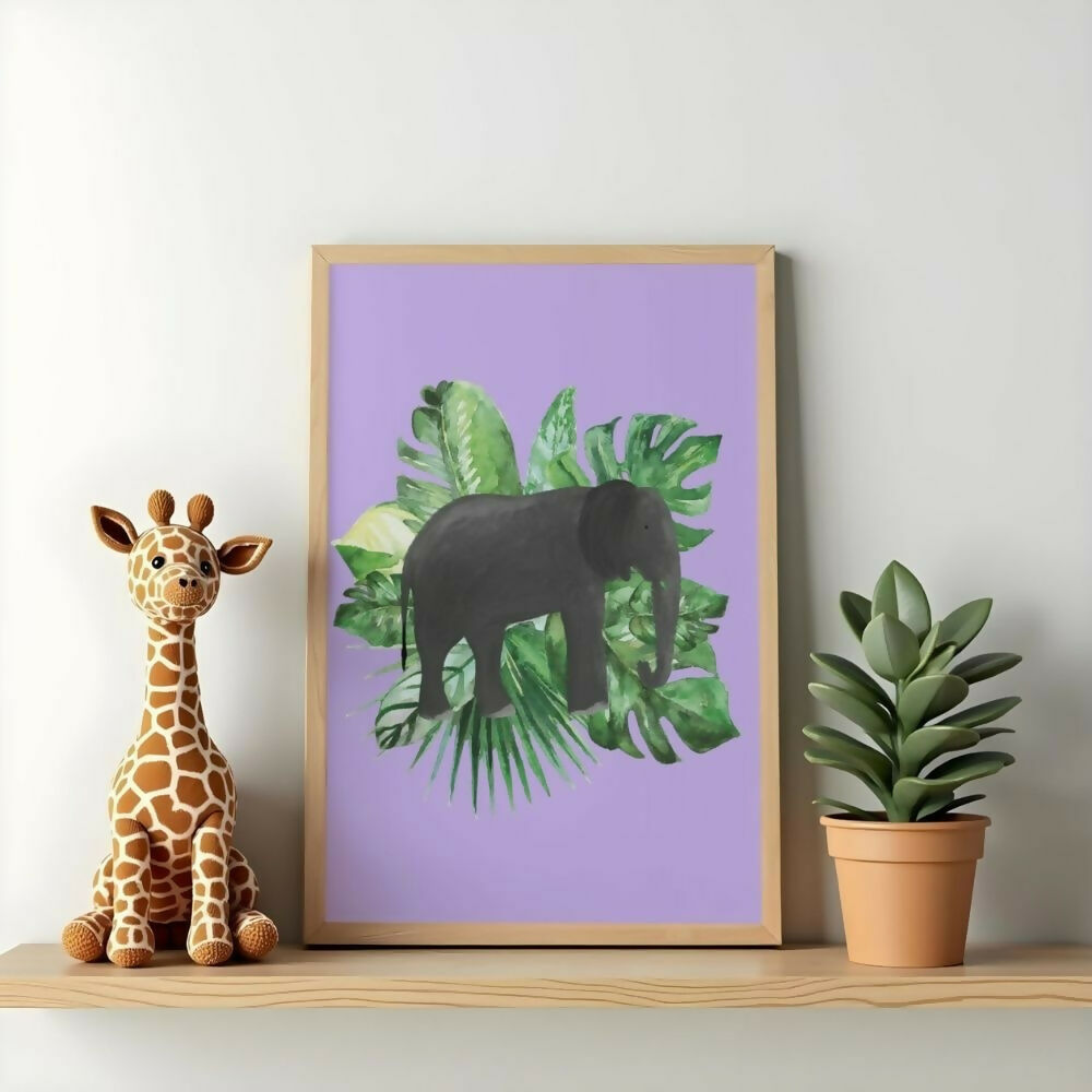 Elephant Jungle Print