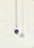 Amethyst and Silver Pendant