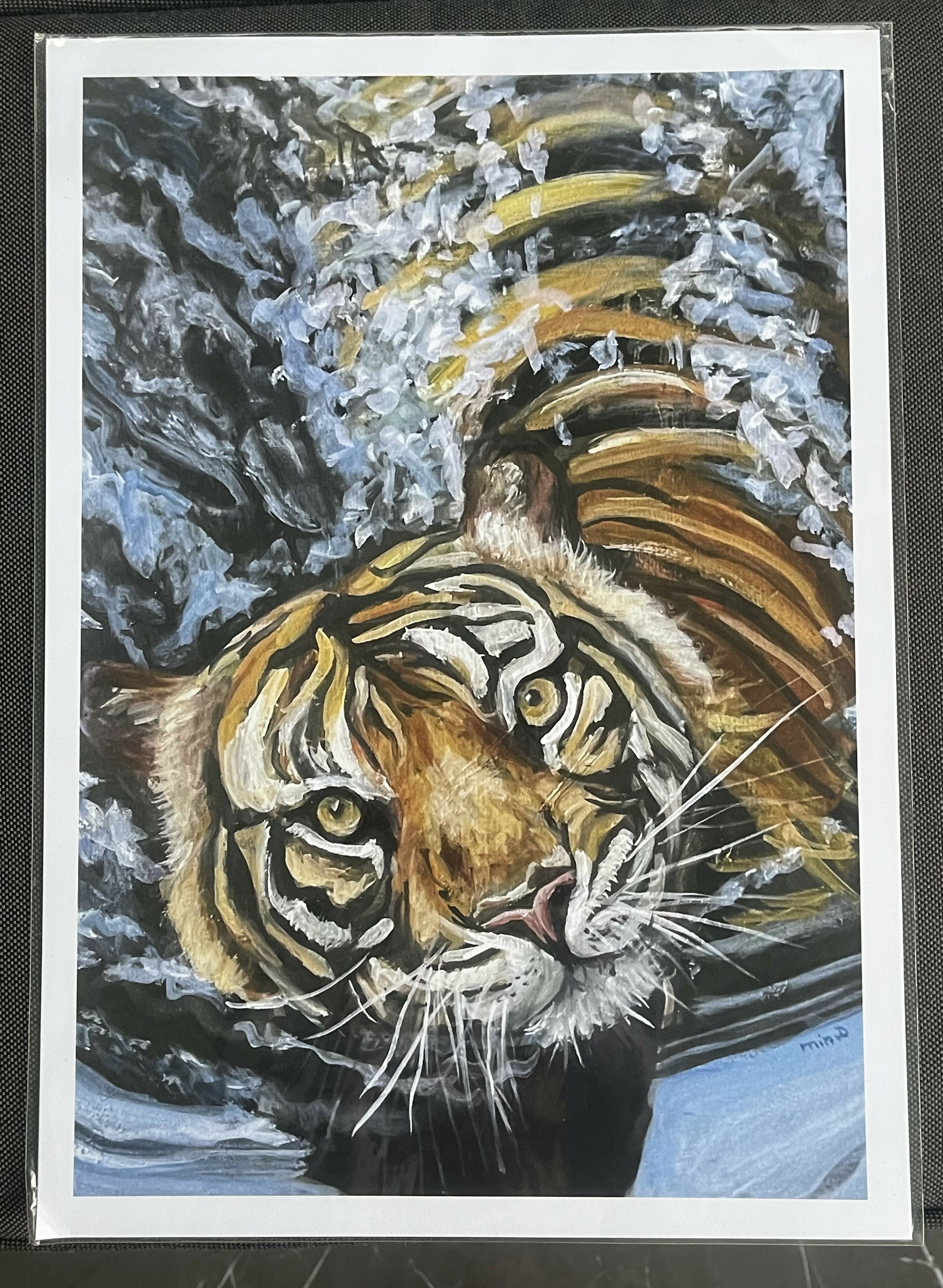 Tiger swim - Print