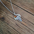 Handmade Silver Fern Leaf Necklace Amber