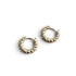 Mixed Metal Twisted Hoop Earrings