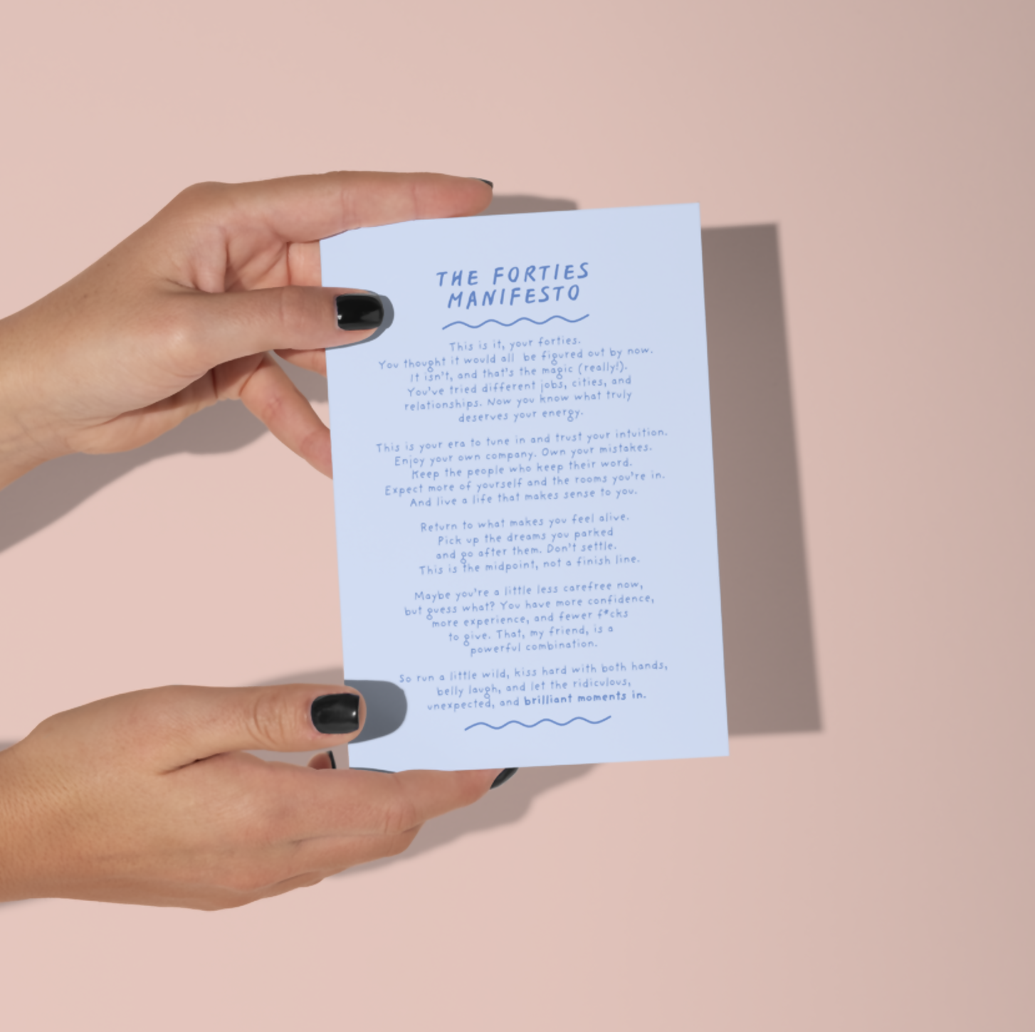 40s Mini Manifesto Art Print