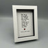 Original Poem - Multiple Options (A6 Box Frame)