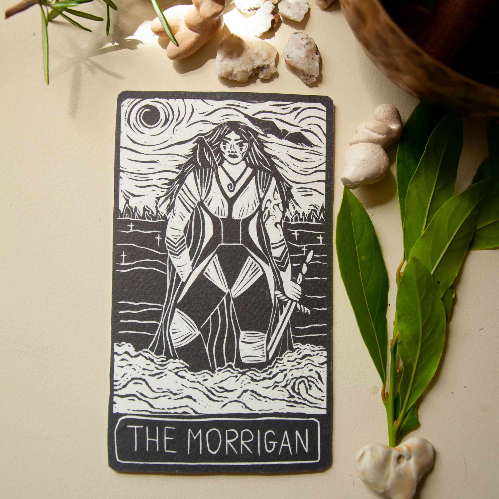 THE MORRIGAN GODDESS ALTAR CARD