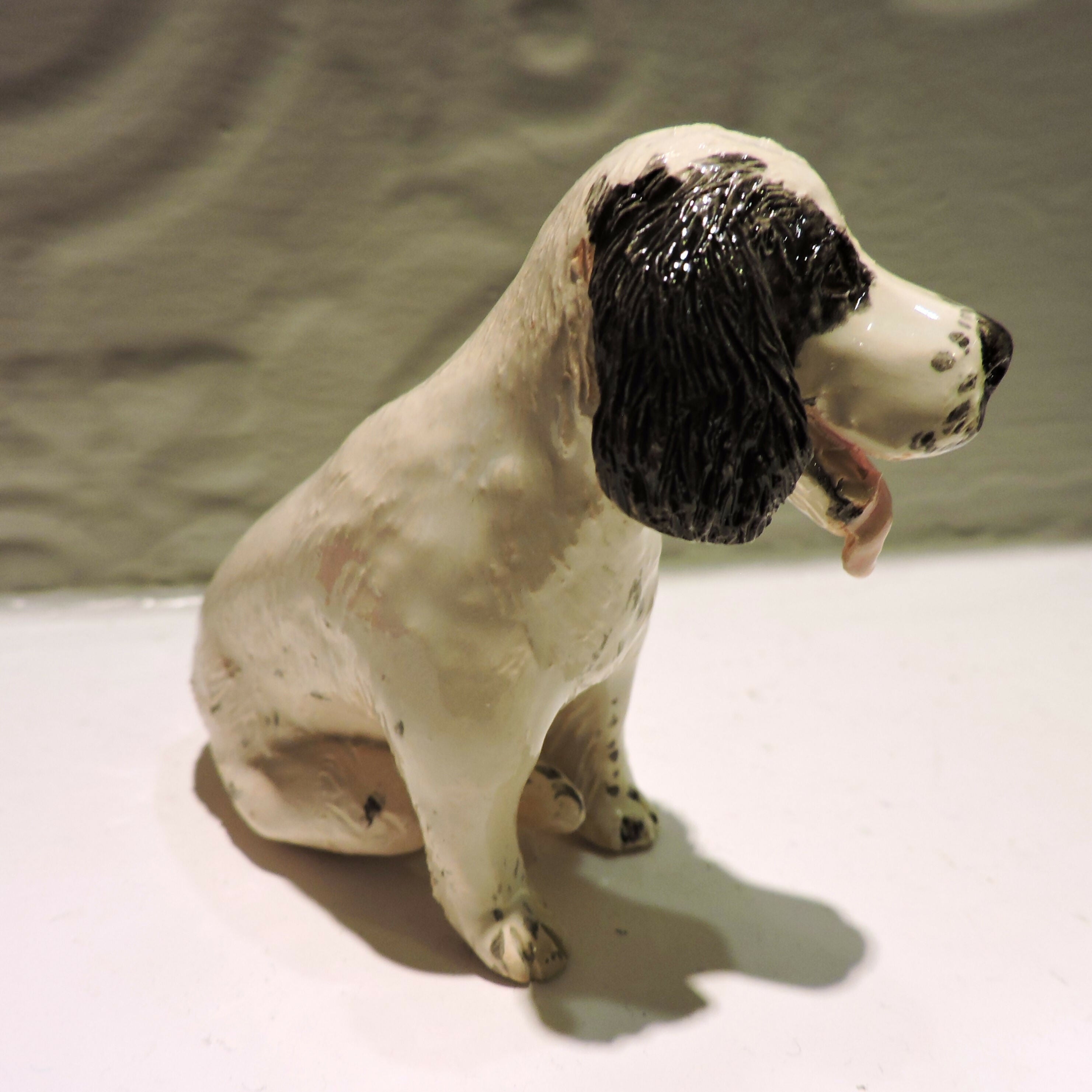 Ceramic Welsh Springer Spaniel Dog Sculpture
