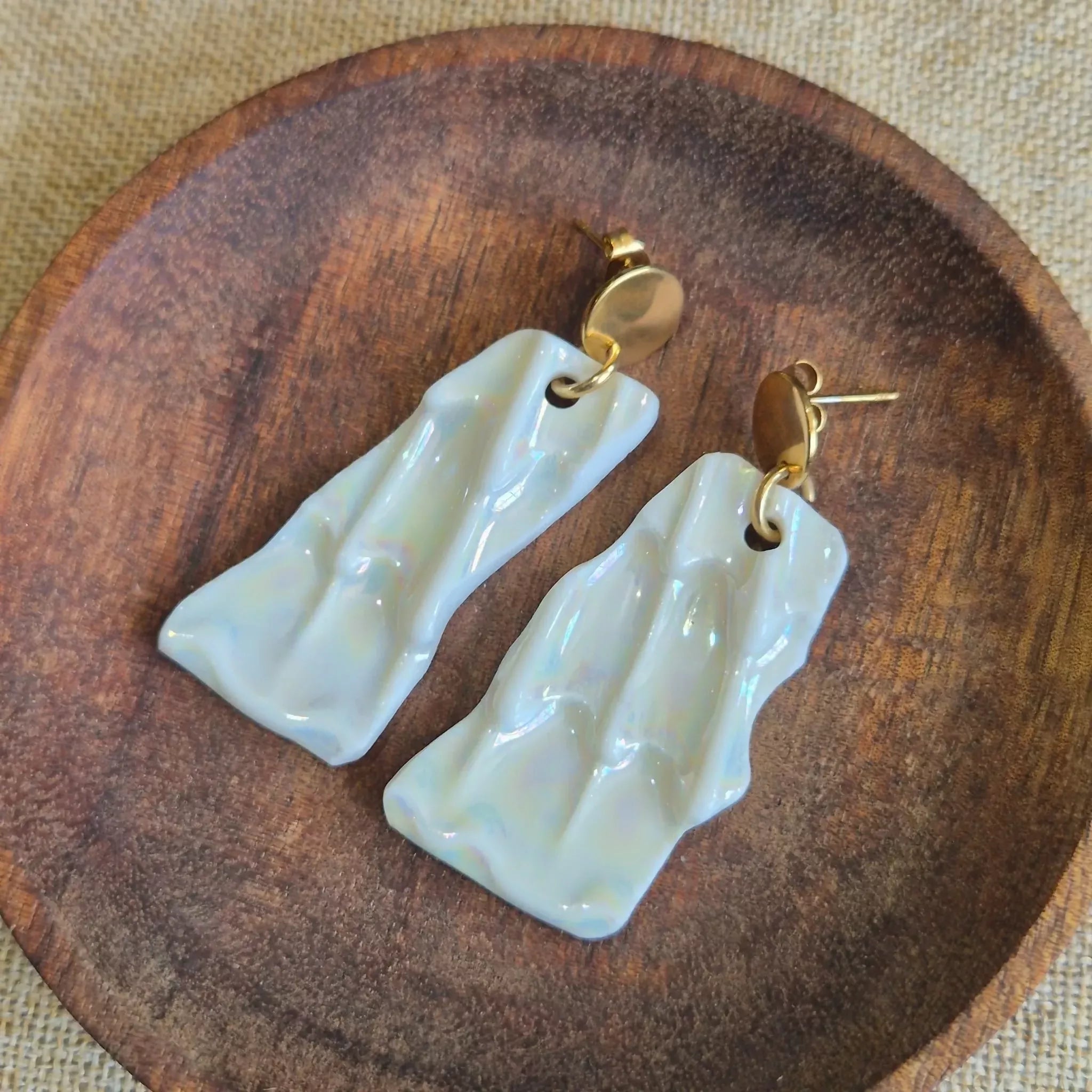 Recycled Ceramic Earring