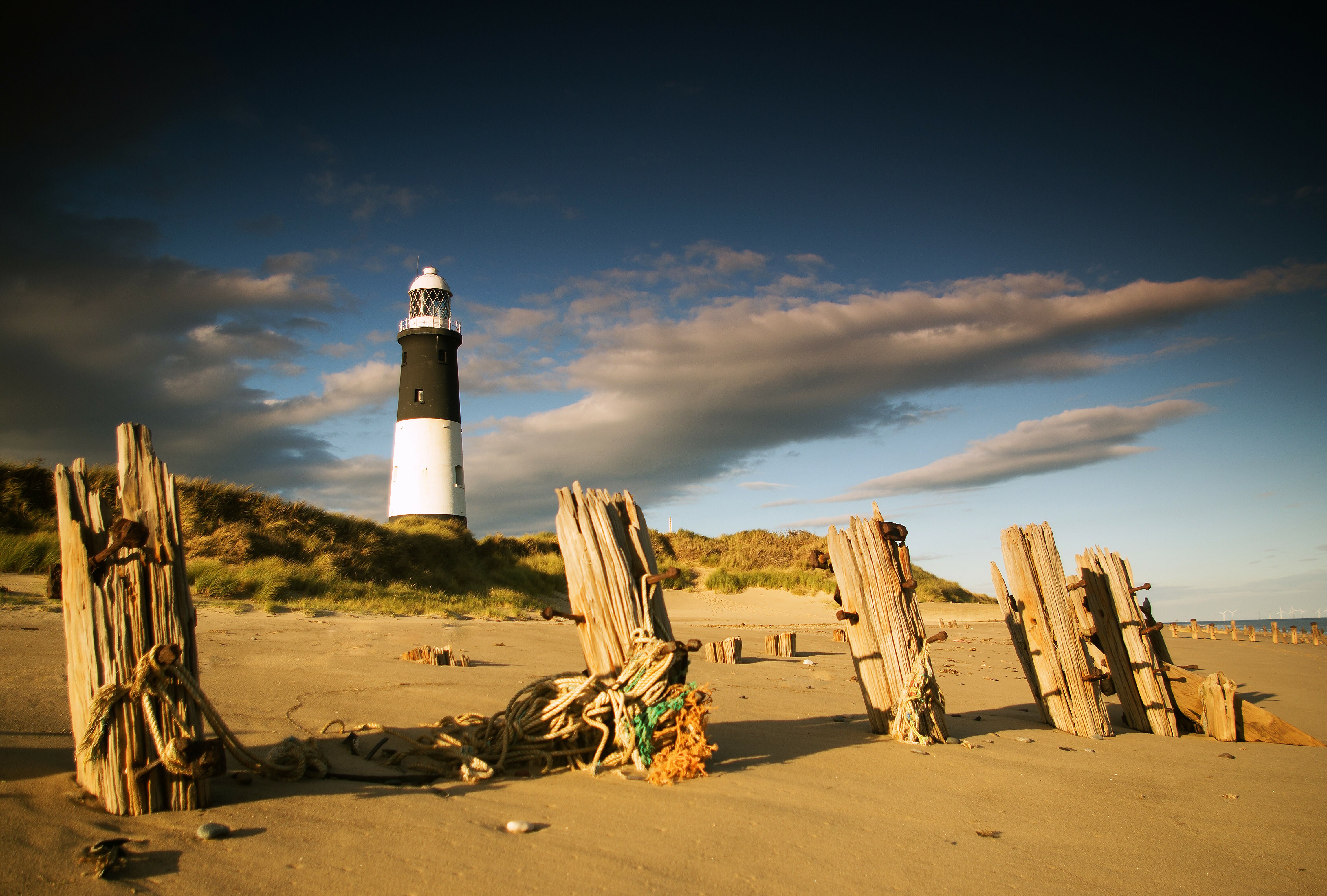 Spurn Point Lighthouse - Print in 40cm x 30cm Mount