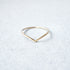 14-Karat Gold Filled Chevron Ring