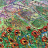 Poppies by the Beck #1 Original Oil Painting On Canvas