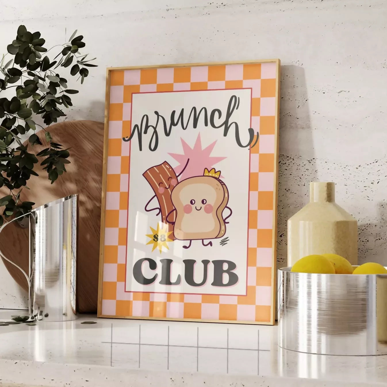 BRUNCH CLUB WALL ART PRINT