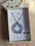 Stainless Steel Real Forget Me Not flowers Necklace