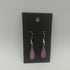 Pink Enamel Drop Earrings
