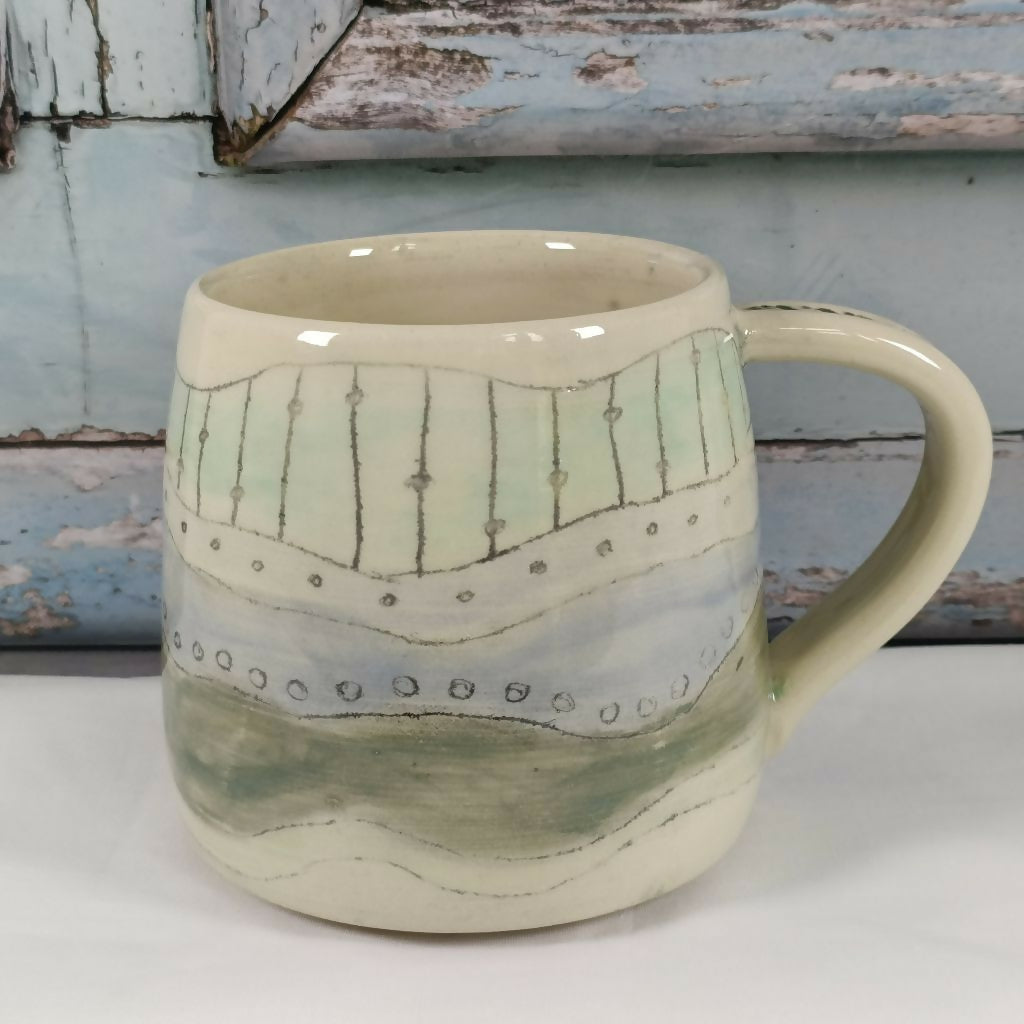 Hand Painted Stoneware Mug