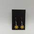 Yellow Daisy Enamel Drop Earrings