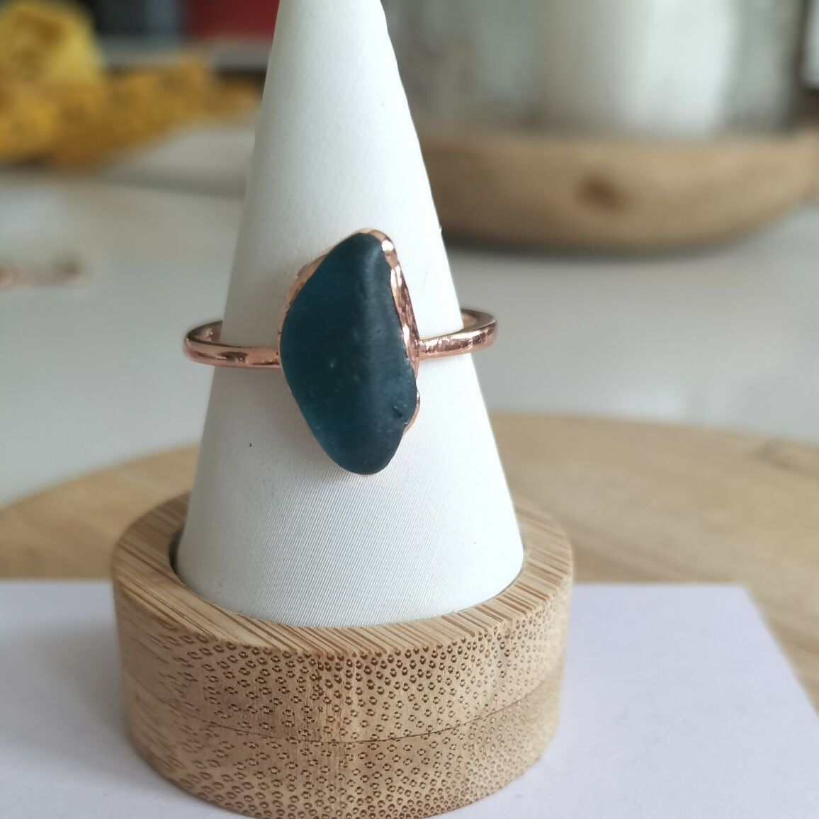 Seaglass Ring size W 1/2