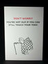 Don't Worry - Cheeky Card