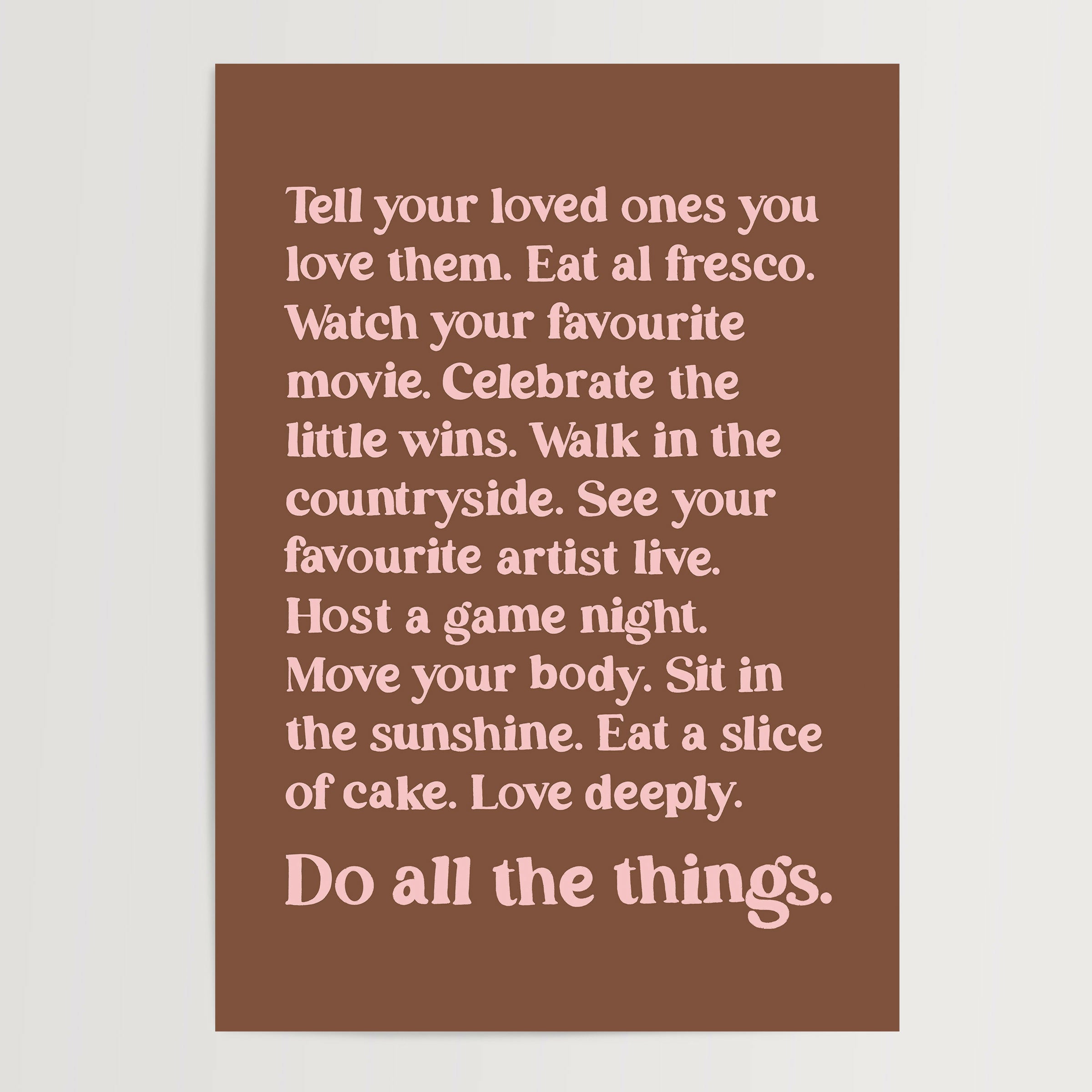 Do All The Things Print