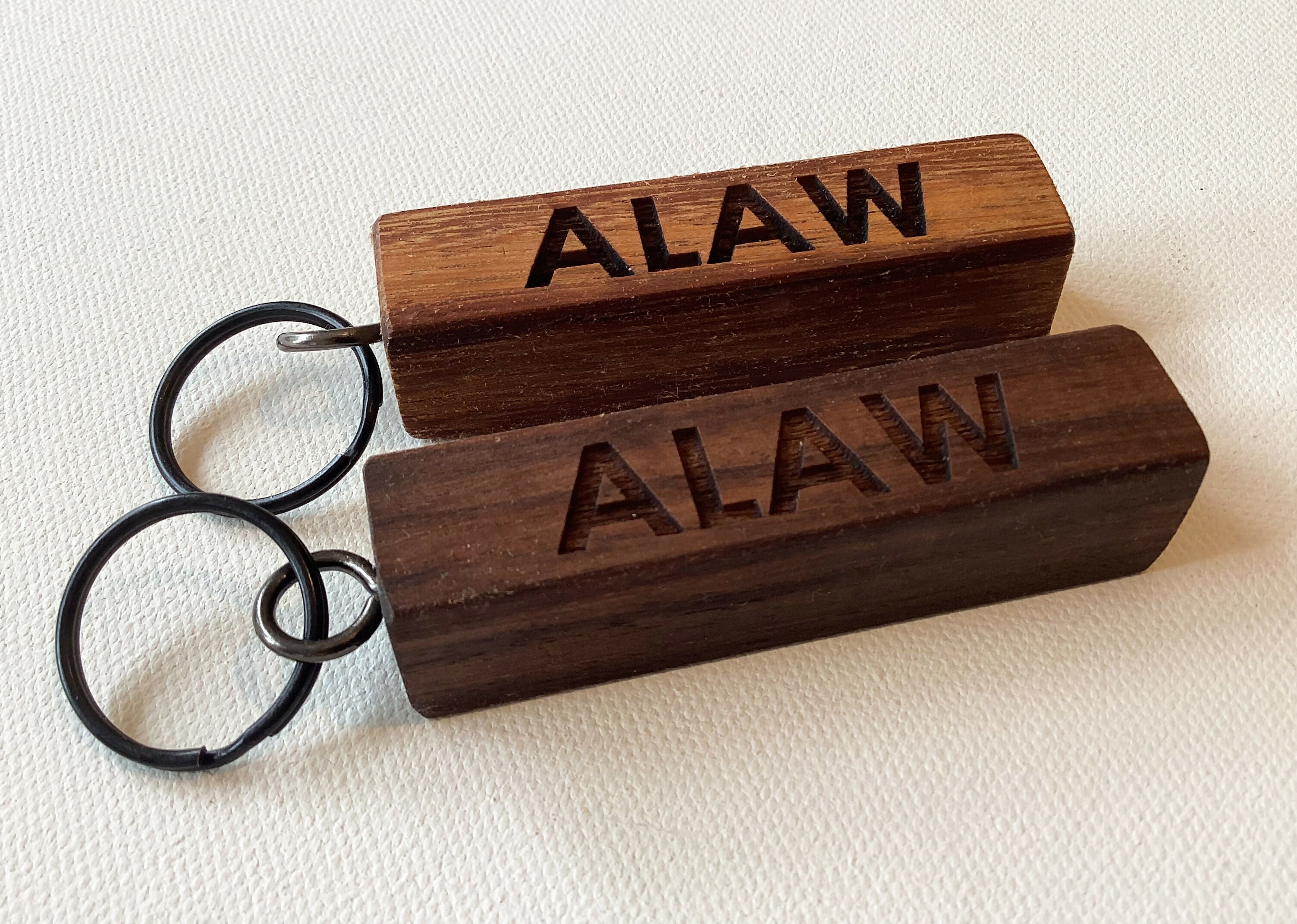 Leeds Keyring - Engraved Wooden Block Keyring - ALAW All Leeds Aren't We