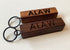Leeds Keyring - Engraved Wooden Block Keyring - ALAW All Leeds Aren't We