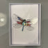 Boxed Dragonfly Mixed Media Card