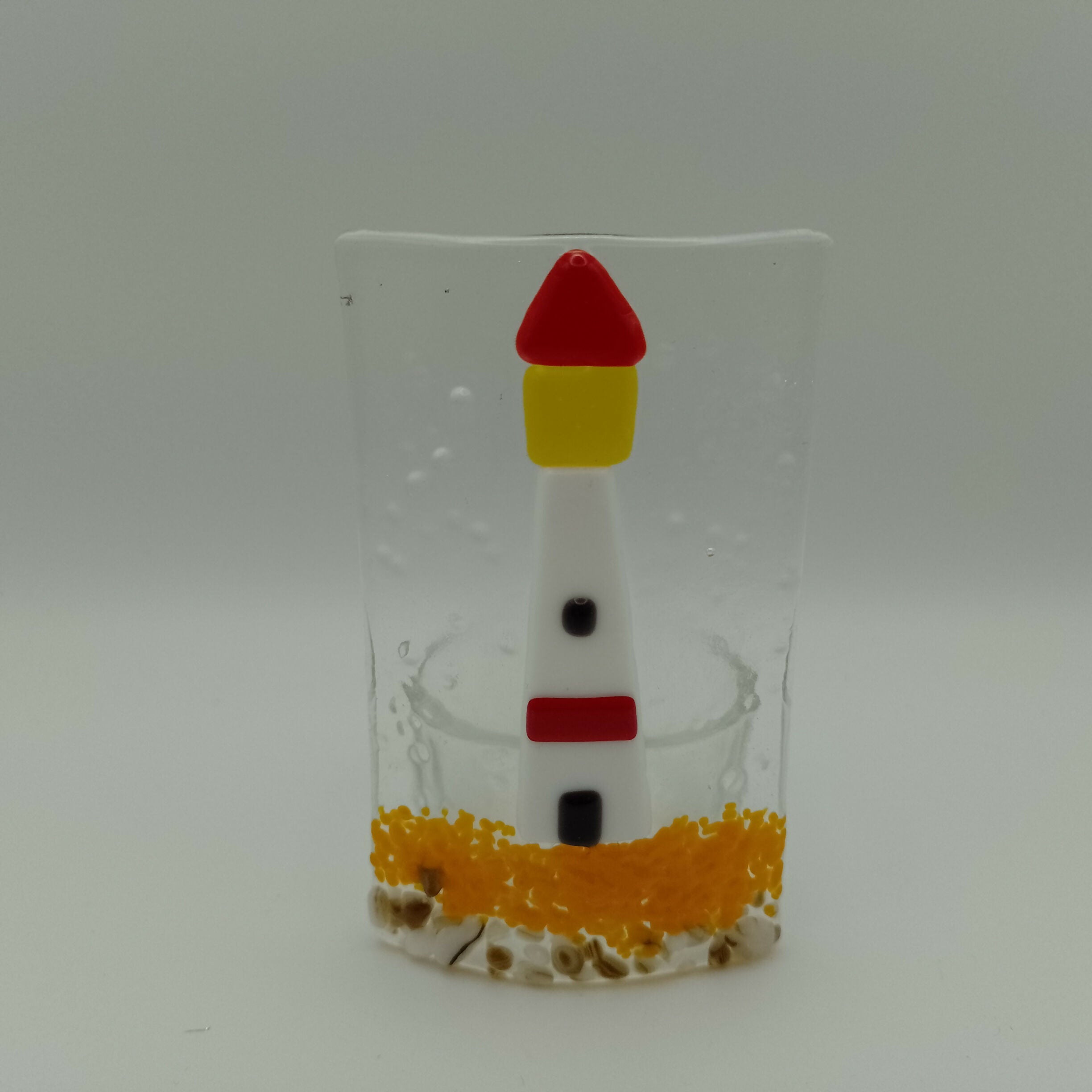 Fused Glass Lighthouse Tealight