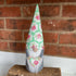 Handmade Gnome Decoration with Floral Cath Kidston Fabric, Cute Gonk Gift with Pink and Green Flowers