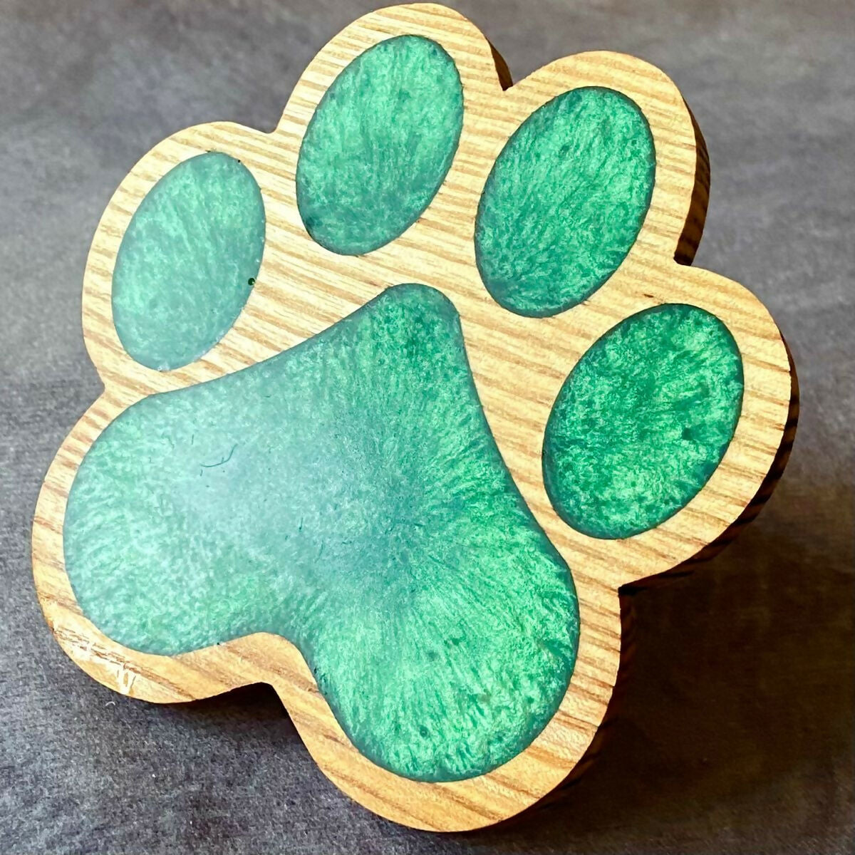 Paw coaster green