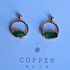 Seaglass Moon Earrings