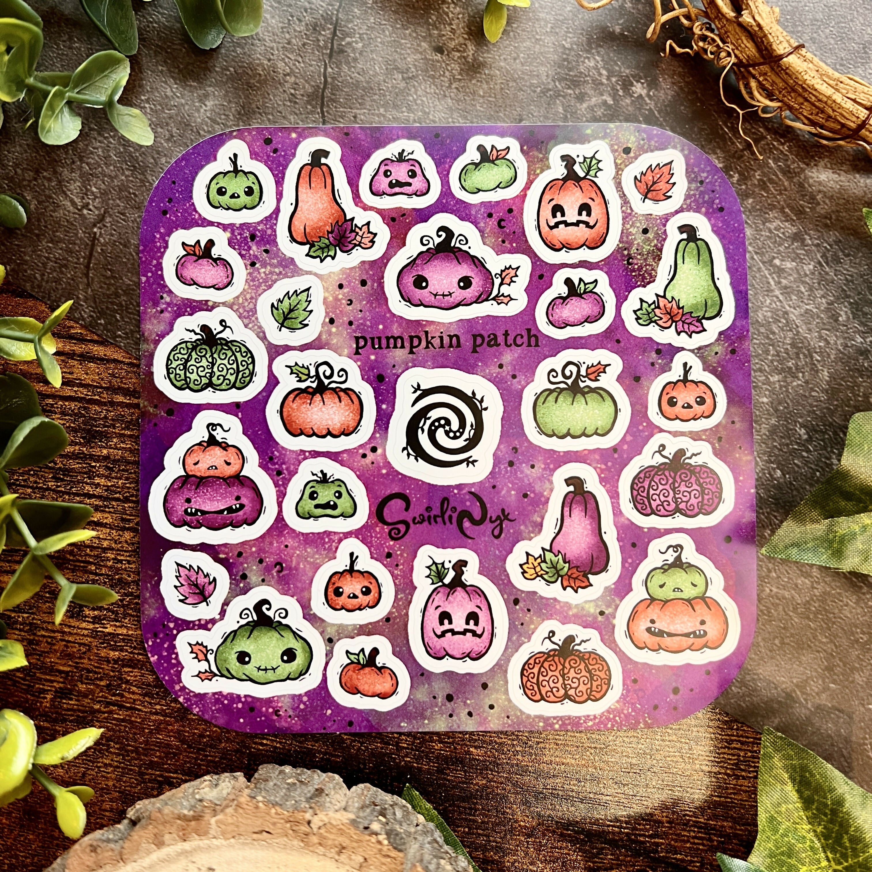 Pumpkin Patch Purple Sticker Sheet