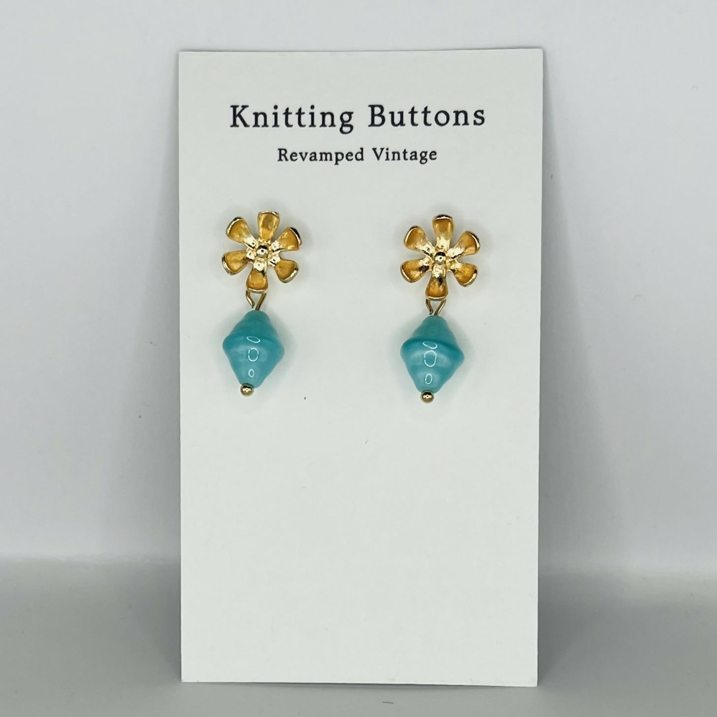 Revamped Vintage Earrings - Floral