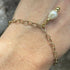 Handmade Gold Vermeil Fresh Water Pearl Charm Bracelet