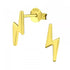 2 Strike Lightning Gold Plated Stud