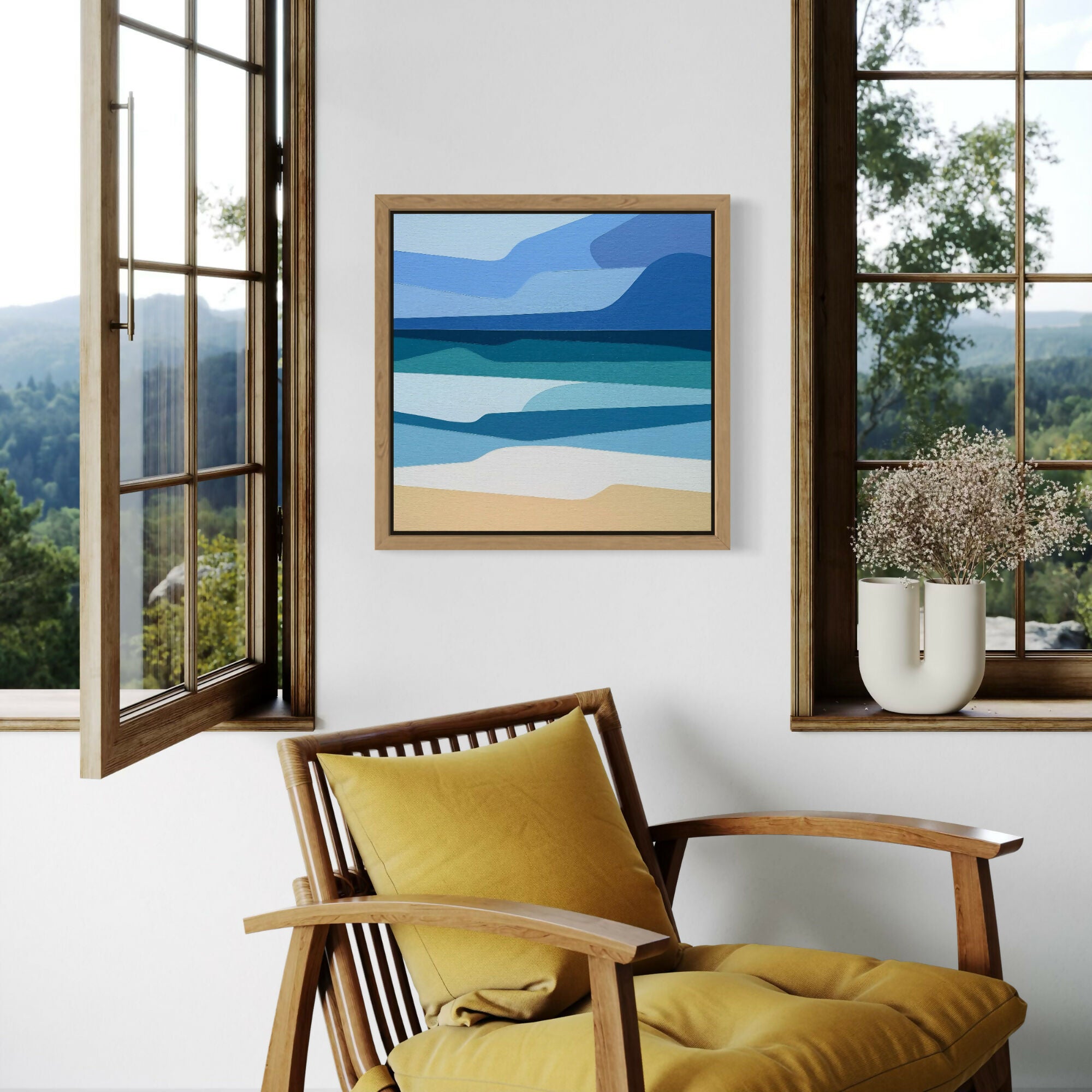 Ocean View No.2 - Original Painting 40x40cm
