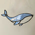 Blue Whale Stained Glass Suncatcher