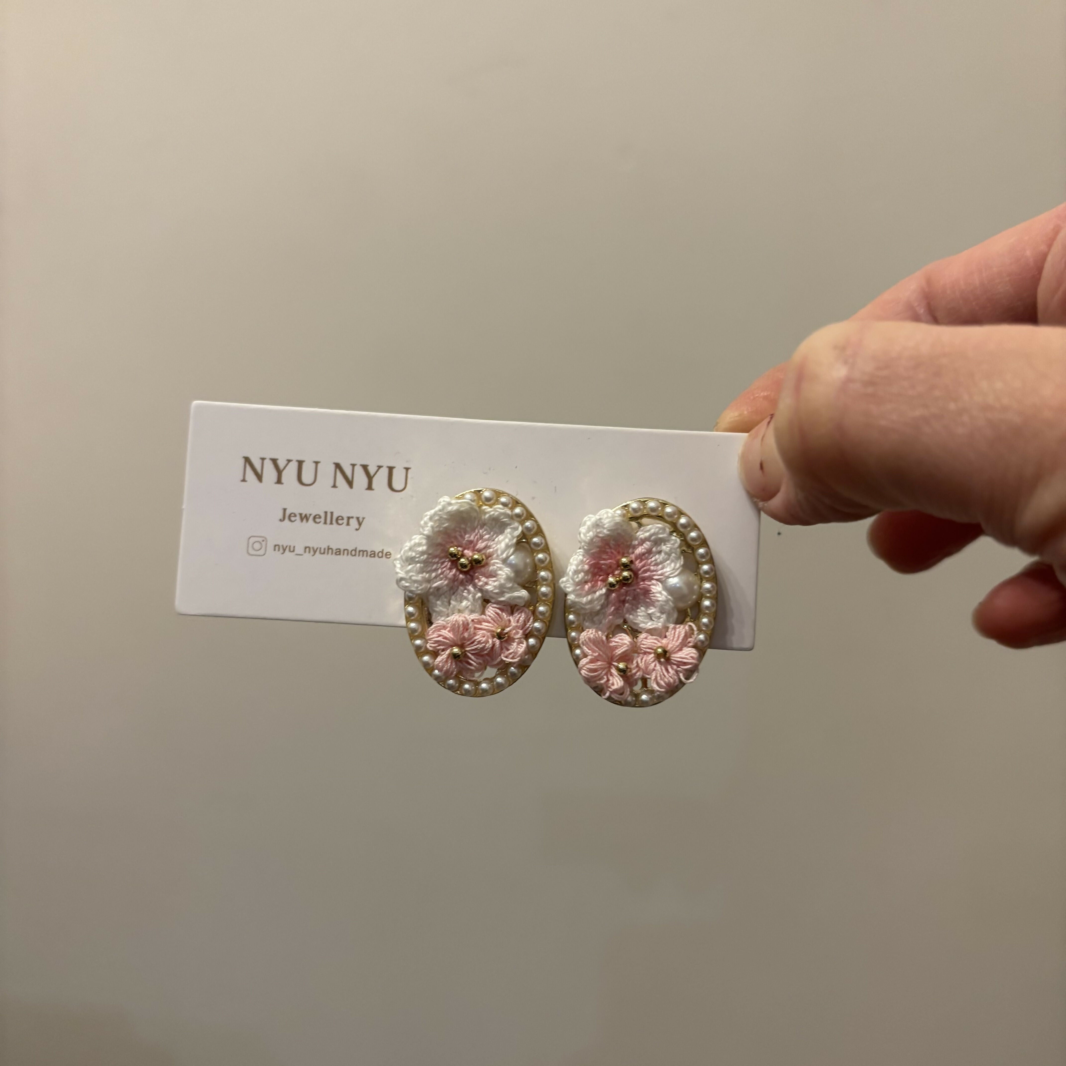 Micro Crochet Flower earrings