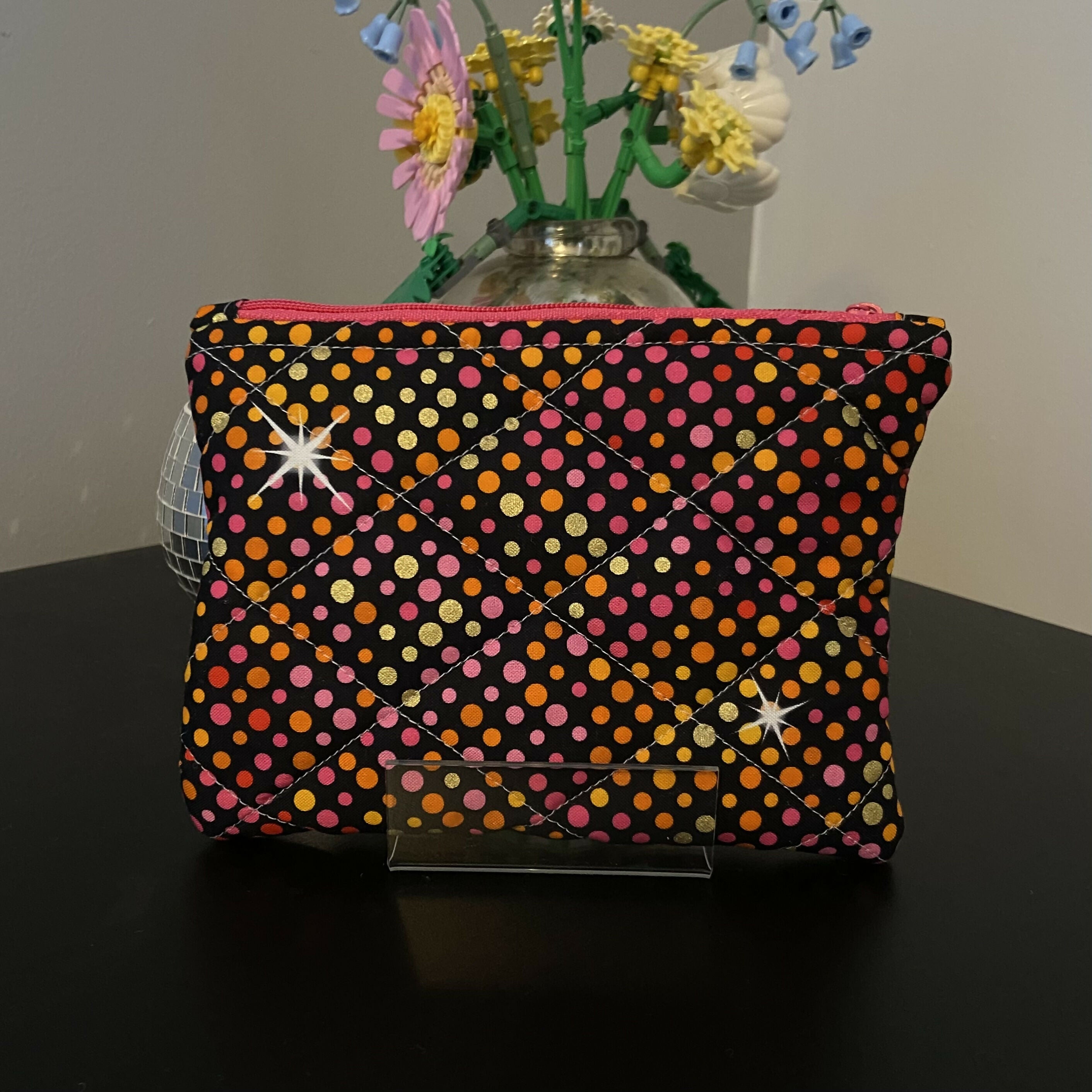 Disco Medium Zipper Pouch