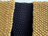 EXTRA LARGE, STRIPY, UNISEX, COSY 2-COLOUR SCARF (NAVY & BUTTERCREAM)
