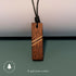 Diagonal Harmony – Natural Wood Pendant Necklace
