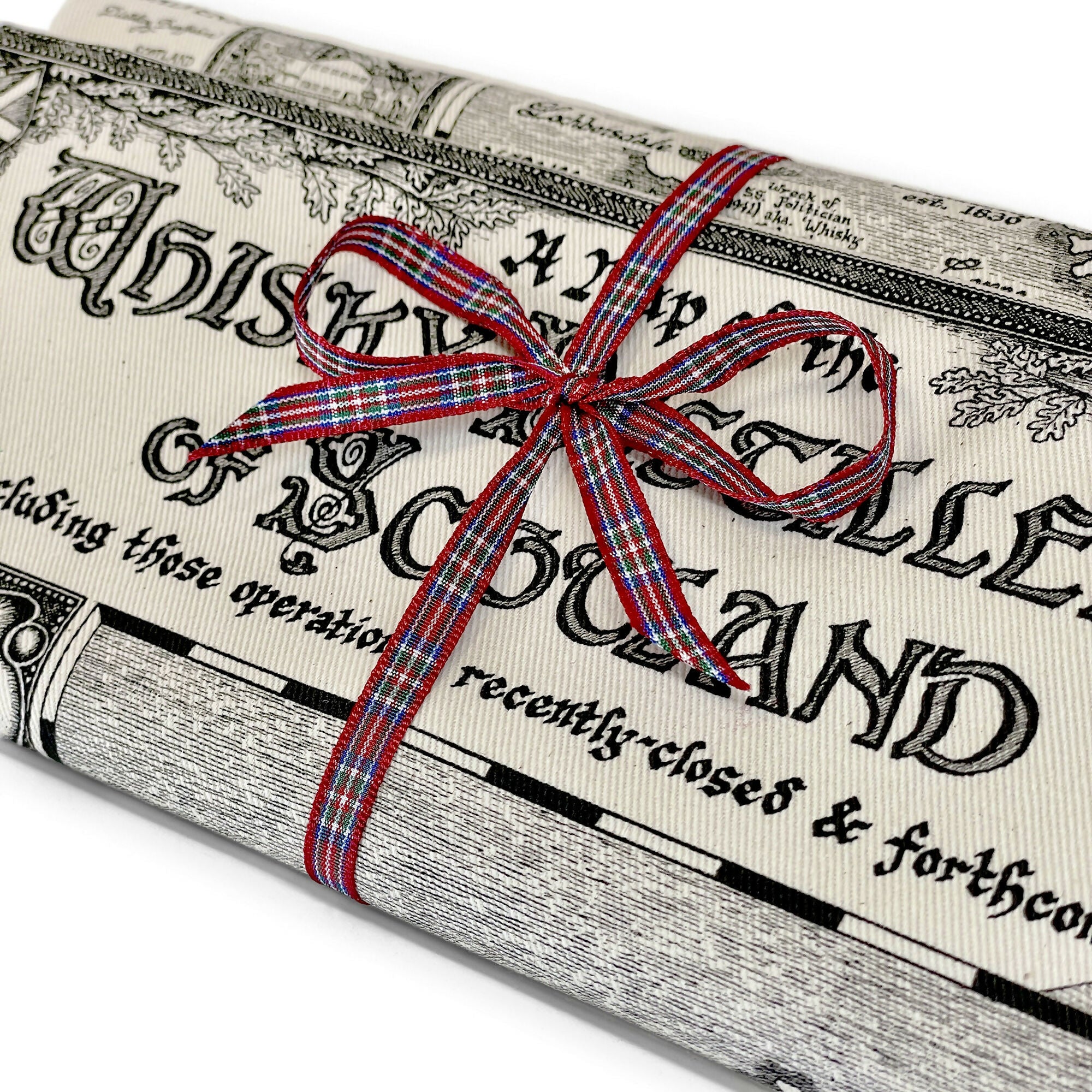 Scotland Whisky Map Tea Towel