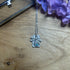 Lovely Silver Plated Dragonfly & Moonstone Pendant Necklace