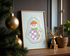 Snowman Festive Christmas Print