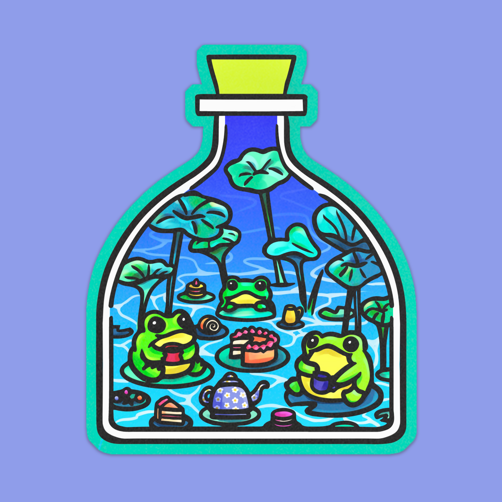 Sticker - Frogs