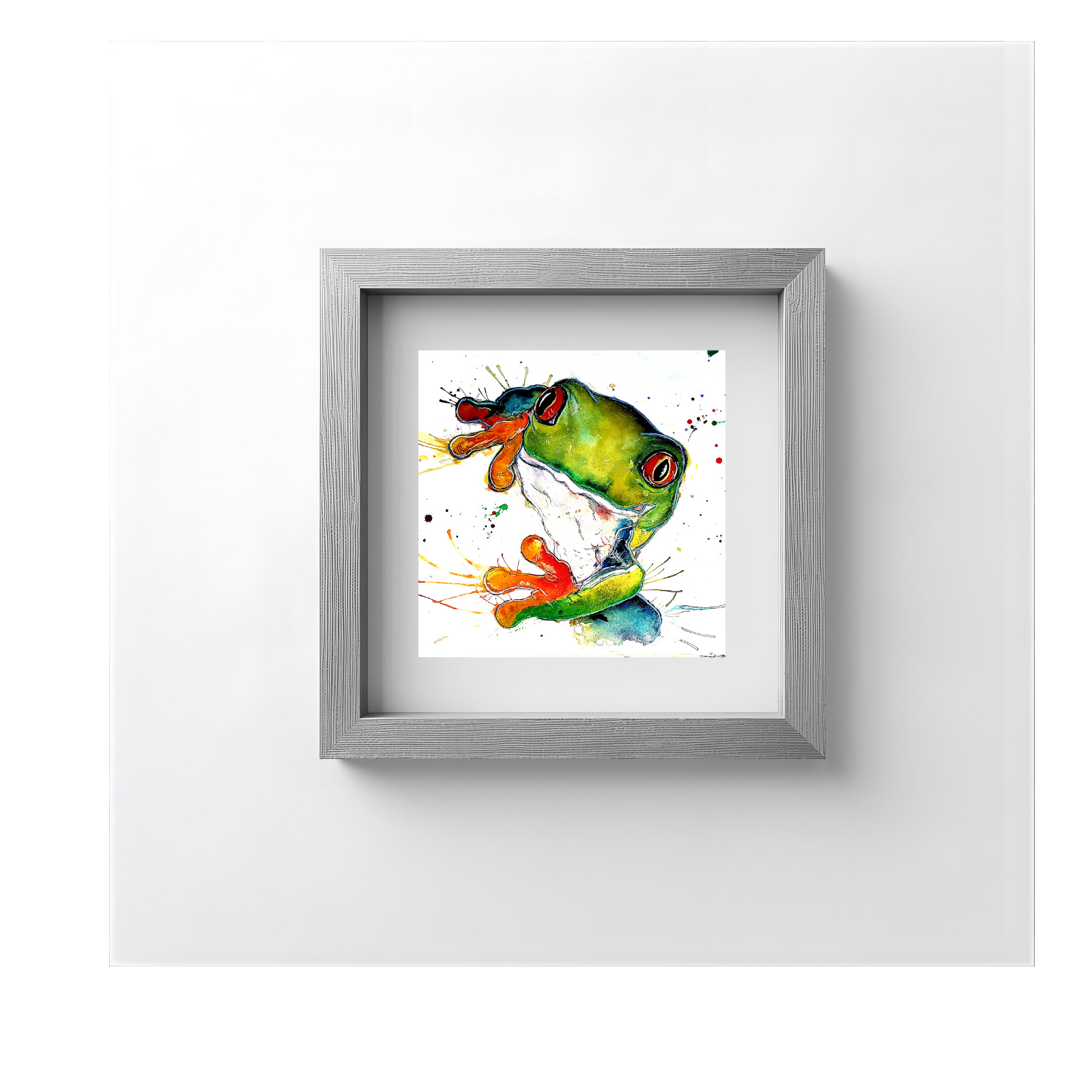 FINE ART PRINT OF PRINCE FROG, PART OF THE 'LITTLE MINI TREASURE' ART COLLECTION