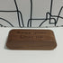 Wooden Business Card Holder – “Keep Your Chin Up” (Walnut)